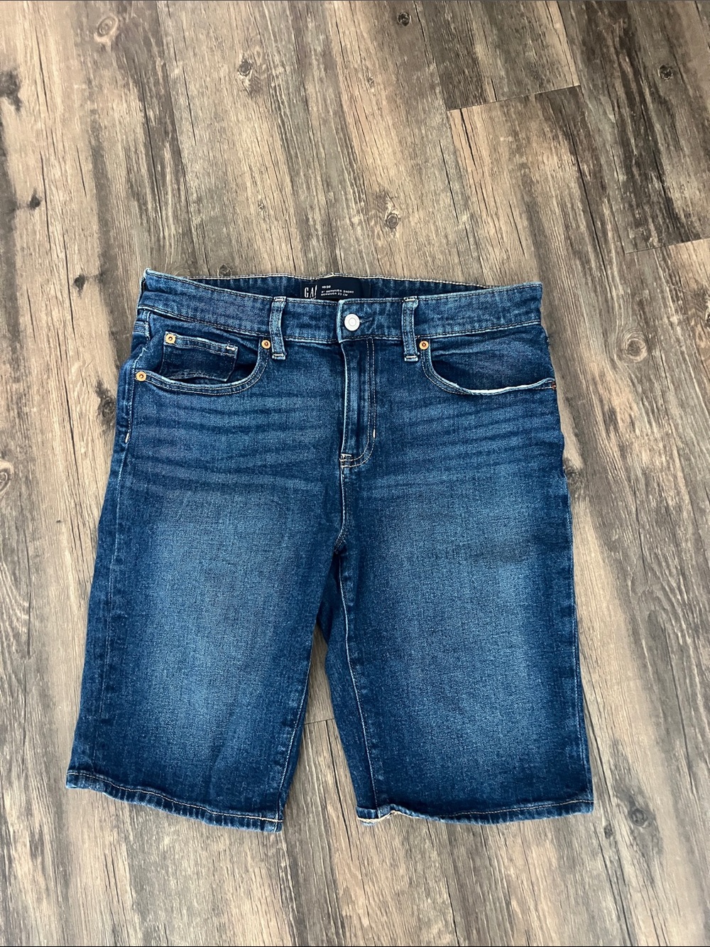 GAP Women's Dark Blue Denim Jean Shorts
